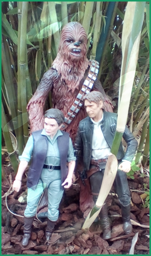 Han, Leia and Chewbacca.
